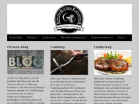 Screenshot des Blogs Online Fitness Coaching
