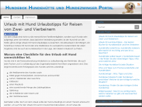 Screenshot des Blogs Hundebox Hundehütte und Hundezwinger Portal