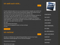 Screenshot des Blogs Neoformismus Wer bin ich Praktische Selbstfindung