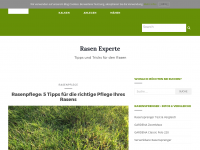 Screenshot des Blogs Rasen-Experte.de