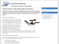 Screenshot des Blogs Drohnen-Infos.de