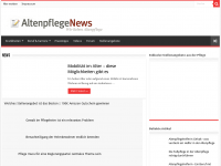 Screenshot des Blogs Altenpflege News