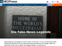 Screenshot des Blogs NEOPresse
