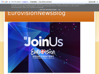 Screenshot des Blogs Eurovision News Blog