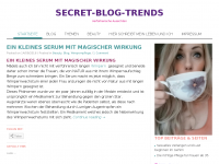Screenshot des Blogs secret-blog-trends.de