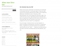Screenshot des Blogs Gnarf – Alles was Sinn macht