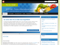 Screenshot des Blogs HCG-Diät