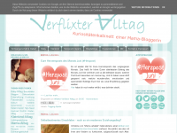Screenshot des Blogs Verflixter Alltag. Der tägliche Wahnsinn zwischen Kind, Familie und Job