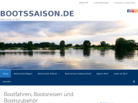 Screenshot des Blogs Bootfahren – Bootsurlaub Holland, Törnberichte und Bootszubehör