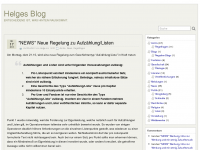 Screenshot des Blogs Helges Blog