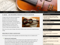 Screenshot des Blogs E-Geige24