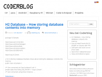 Screenshot des Blogs Coderblog