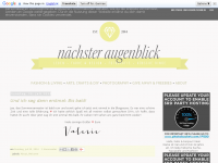 Screenshot des Blogs » nächster.augenblick