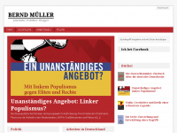 Screenshot des Blogs Bernd Müllers Wahlblog