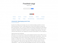 Screenshot des Blogs Freshheit siegt