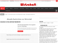 Screenshot des Blogs Wirtschaft