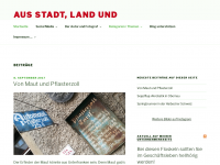 Screenshot des Blogs Freizeitblog Hubert Baumann