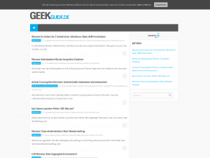Screenshot des Blogs Geekguide