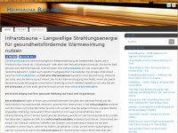 Screenshot des Blogs Heimsauna Ratgeber
