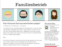 Screenshot des Blogs Familienbetrieb – Geschichten aus dem Alltag