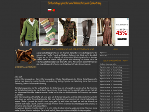 Screenshot des Blogs Geburtstagssprüche