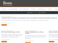 Screenshot des Blogs MP Brandl Wirtschaft