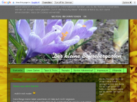 Screenshot des Blogs Der kleine Schrebergarten