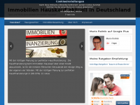 Screenshot des Blogs Immobilien Hauskauf aktuell in Deutschland