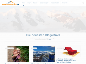 Screenshot des Blogs Abenteuersuechtig.de
