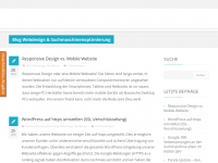 Screenshot des Blogs webongo blog – Webdesign, Suchmaschinenoptimierung SEO, Suchmaschinenmarketing SEA, Online-Marketing