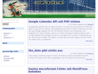 Screenshot des Blogs Codefreaks