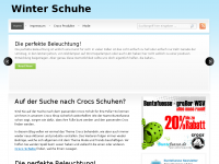 Screenshot des Blogs Alles Rund um das Thema Winter Trends (Schuhe, Kleidung, …)