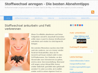 Screenshot des Blogs Stoffwechsel anregen – Die besten Tipps