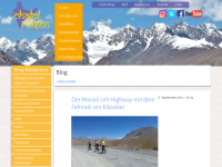 Screenshot des Blogs Chalo! Reisen Blog
