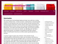 Screenshot des Blogs Geschenkboutique Tina