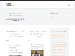 Screenshot des Blogs Team-Kommunikation-Blog