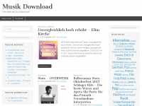 Screenshot des Blogs Musik Download