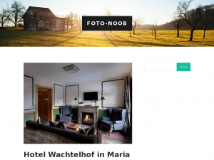 Screenshot des Blogs Fotografieren kann jeder lernen
