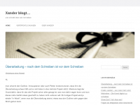 Screenshot des Blogs Xander blogt