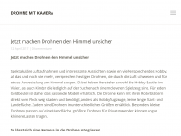 Screenshot des Blogs Drohne mit Kamera