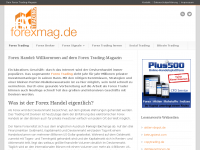 Screenshot des Blogs Forexmag.de
