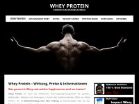 Screenshot des Blogs Whey Protein – Eiweiss zum Muskelaufbau