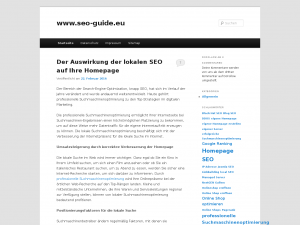 Screenshot des Blogs seo-guide.eu