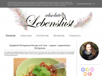 Screenshot des Blogs Absolute Lebenslust