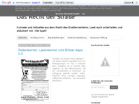 Screenshot des Blogs Das Recht der Straße