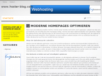 Screenshot des Blogs hoster-blog.com