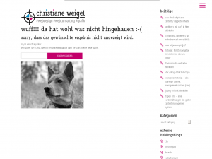 Screenshot des Blogs weigel-design.com blog