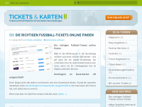 Screenshot des Blogs Tickets-und-Karten Blog