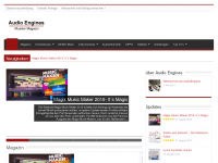 Screenshot des Blogs Audio Engines Musiker Magazin