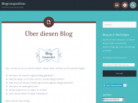 Screenshot des Blogs Blogcomposition